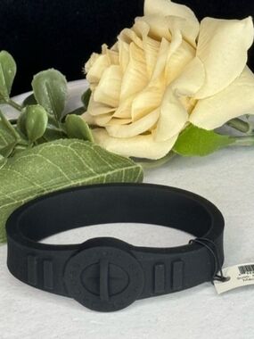 Marc by Marc Jacobs Matte Black Silicone Logo Bracelet